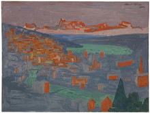 Die letzten Sonnenstrahlen, 1964, Öl auf Leinwand, 60 x 80 cm