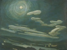Mondnacht II, 1942, Öl auf Leinwand, 60 x 80 cm
