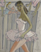 Ballerina, 1957, Öl auf Leinwand, 80 x 65 cm