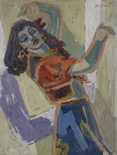 Argentinische Tänzerin, 1947, Öl auf Sperrholz, 120 x 94 cm