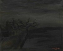 Albert Rüegg, Nacht 1926, 1926, Öl auf Leinwand, 65 x 80 cm