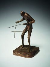 Melanie Rüegg-Leuthold, «Jongleur mit Stäben», 1966, Bronze