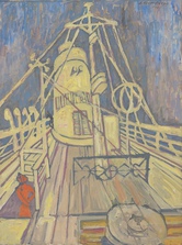 Albert Rüegg, «Auf Deck der Giulio Cesare», 1963, Öl auf Leinwand
