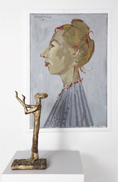 Melanie Rüegg-Leuthold, «Die Tastende», 1986–87, Bronze

Albert Rüegg, «Susanne (Schoop)», 1959, Öl auf Leinwand
Fotografie: Cat Tuong Nguyen