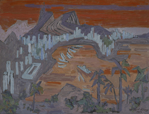 Die Bucht von Botafogo (Rio), 1963, Öl auf Leinwand, 45 x 60 cm