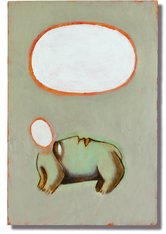 Sergio Tappa, «Come acceso», 2005,Mischtechnik auf Wabenplatte, 120 x 80 x 6 cm