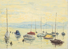 Karl Flury, «Am Zürichsee»
nicht datiert, Öl auf Leinwand, 72 x 98 cm