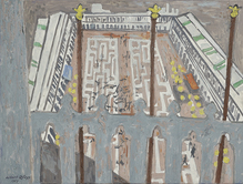 Albert Rüegg, «Markusplatz Venedig», 1967,
Öl auf Leinwand, 60 x 80 cm