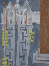 Markusplatz Venedig I, 1961, Öl auf Leinwand, 80 x 60 cm