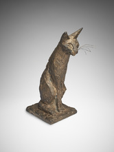 Melanie Rüegg-Leuthold, Serval, 1965, Bronze,
42 x 19 cm, Foto: Michael Sieber