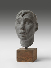 Melanie Rüegg-Leuthold, Porträt Theo Guhl, 1951, Engl. Zement