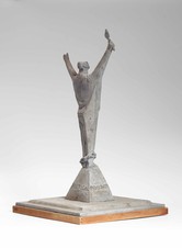 Melanie Rüegg-Leuthold, Der unbekannte politische Gefangene, 1954, Engl. Zement, 52 x 31 cm