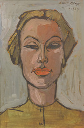 Albert Rüegg, Porträt Susanne Schoop, 1959, Öl auf Leinwand, 60 x 40 cm,
Foto: Françoise Funk-Salamí